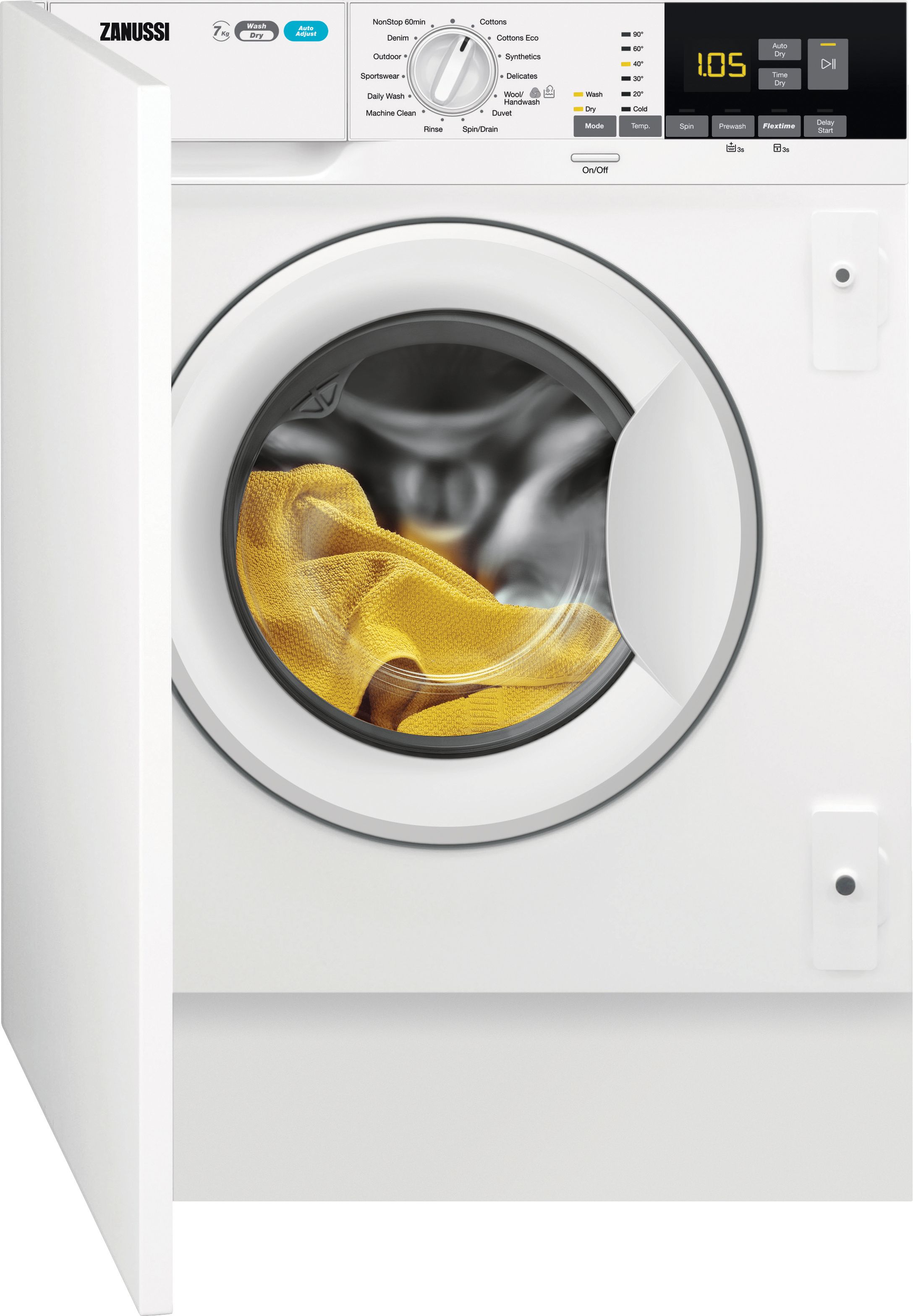 Zanussi Z716WT83BI Built-In Washer Dryer - White