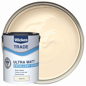 Wickes Trade Ultra Matt Emulsion Paint - Magnolia - 5L
