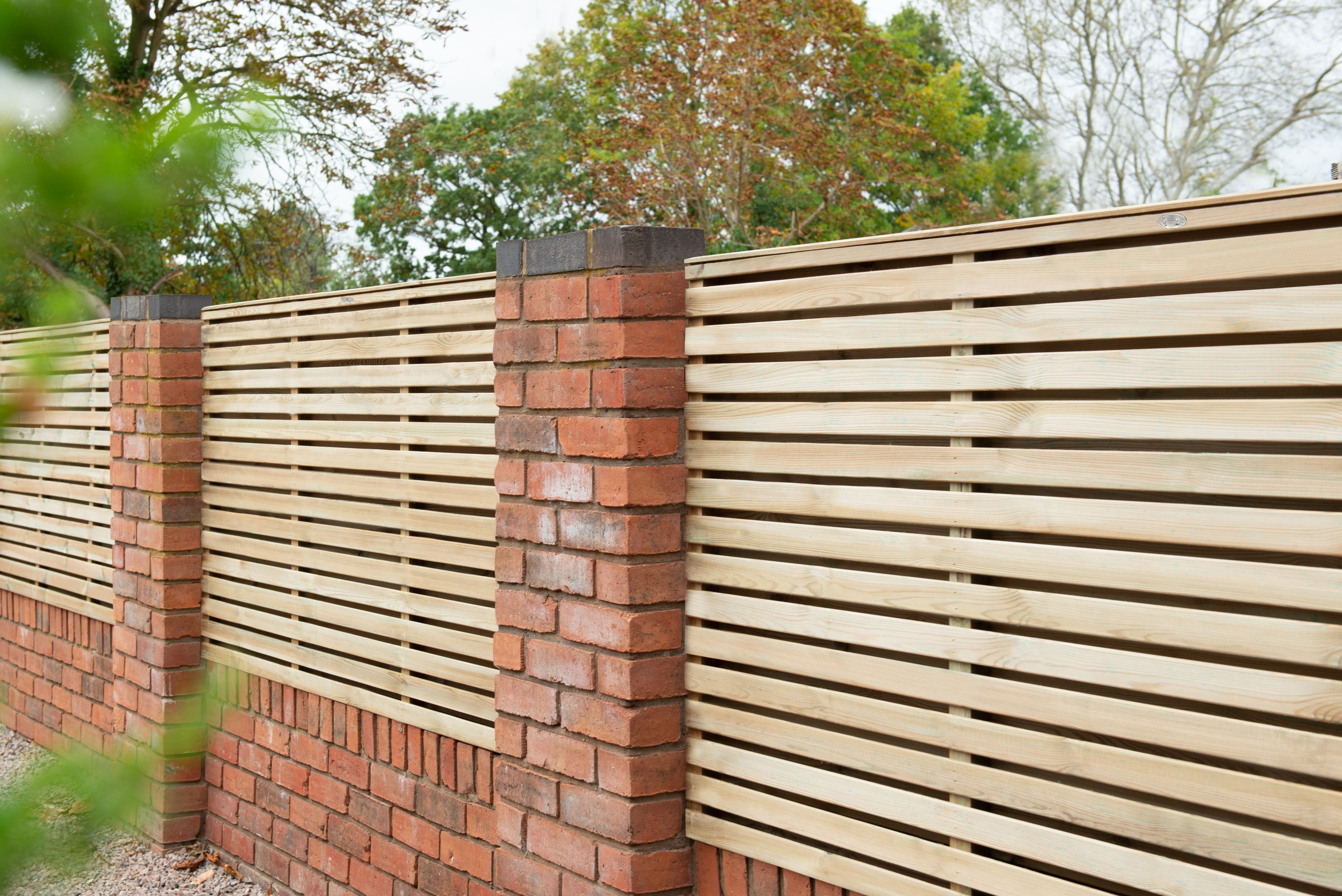 Forest Garden Double Slatted Fence Panel 1800 x 910mm 6 x 3ft Multi Packs