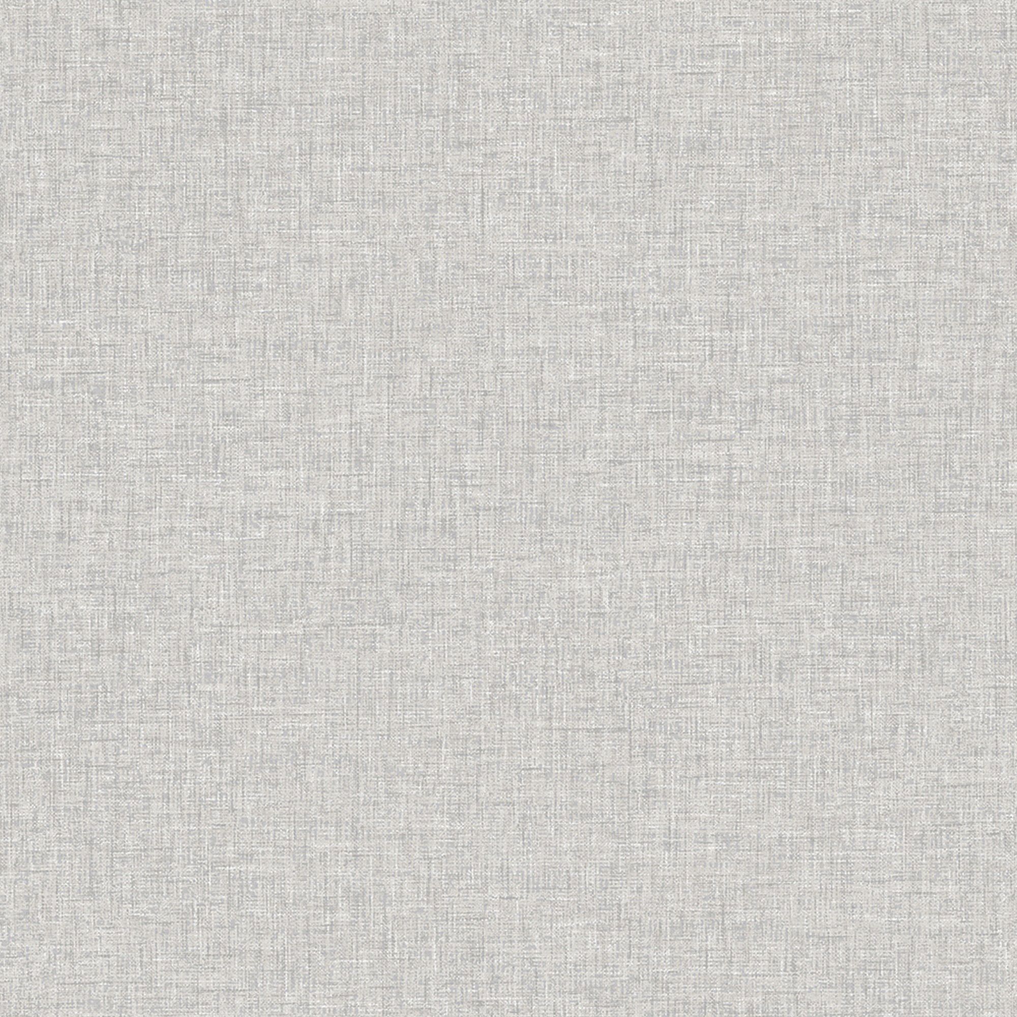 Arthouse Linen Texture Light Grey Wallpaper - 10.05m x 53cm