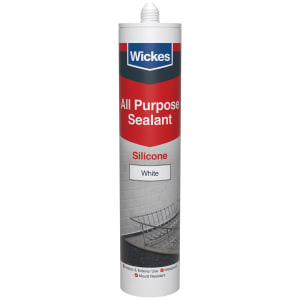 Wickes White All Purpose Silicone Sealant - 300ml
