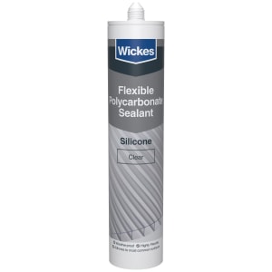 Wickes Flexible Polycarbonate Clear Sealant - 300ml