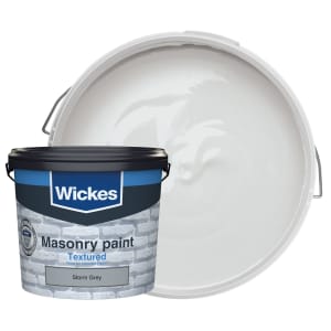 Wickes Textured Masonry Paint - Storm Grey - 5L