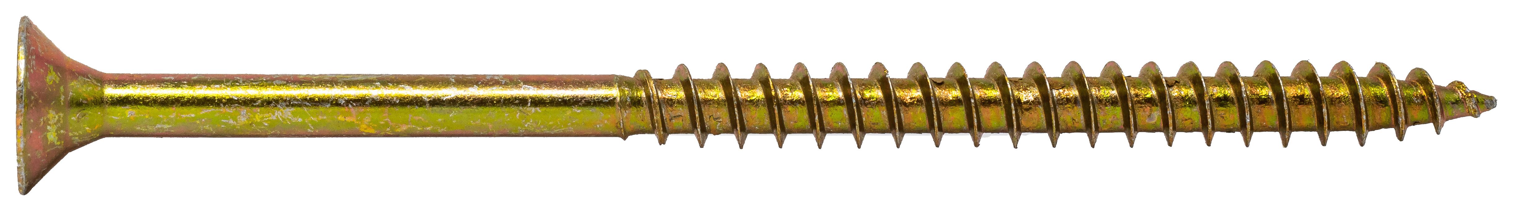 Wickes Single Thread Zinc & Yellow Screw - 3.5 X 40mm Pack Of 200