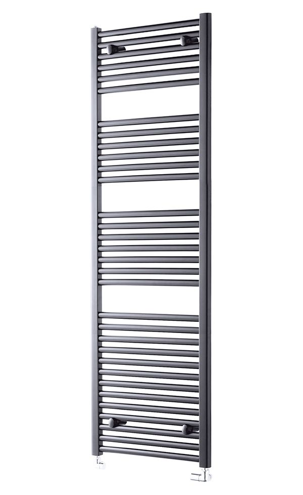 Pisa Anthracite Towel Radiator - 1600mm - Various Widths Available