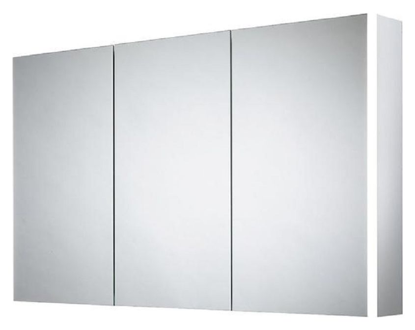 Sensio Grantham Bluetooth LED Triple Door Bathroom Mirror Cabinet - 700 x 1200mm