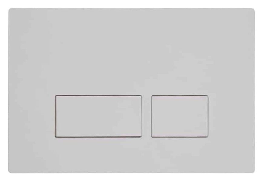 Abacus Flush Plate For Bathrooms - White
