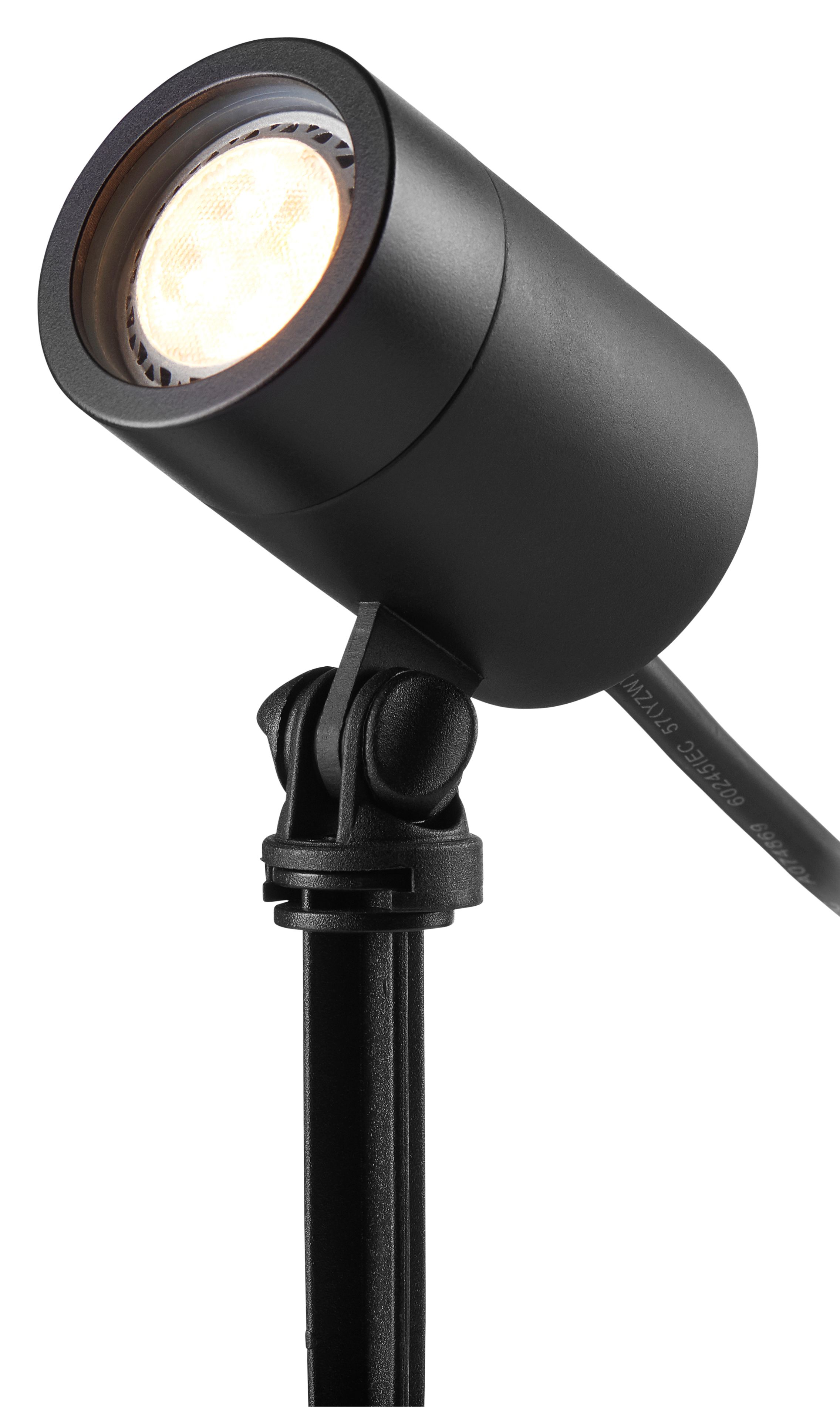 Ellumiere Black Outdoor Low Voltage LED Small Spotlight 2W