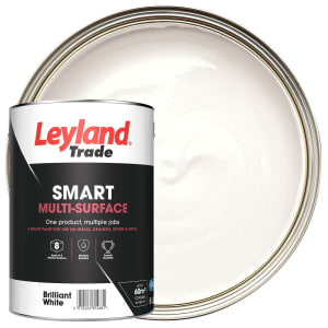 Leyland Trade Smart Multi-Surface Emulsion Paint - Brilliant White - 5L