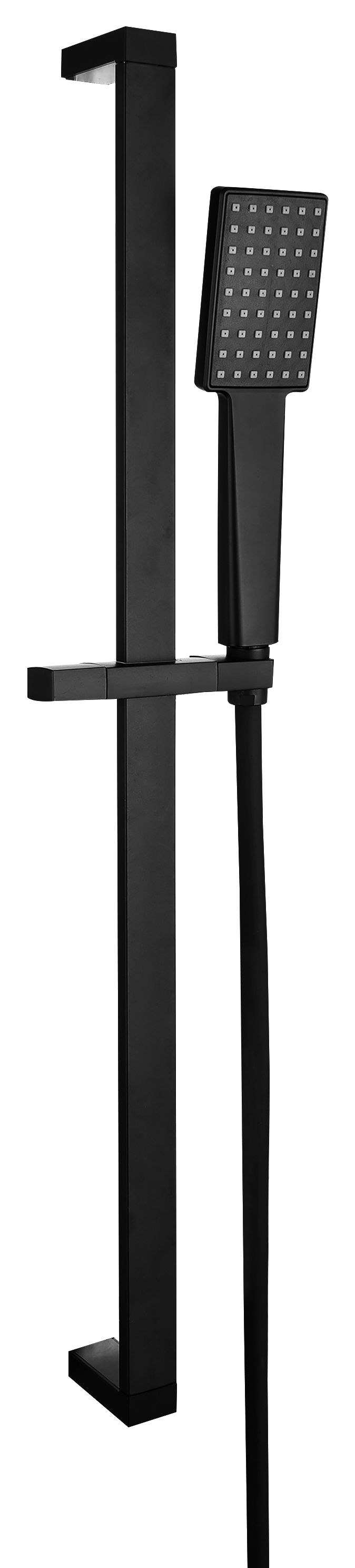 Bristan Square Shower Kit with Single Function Handset - Black