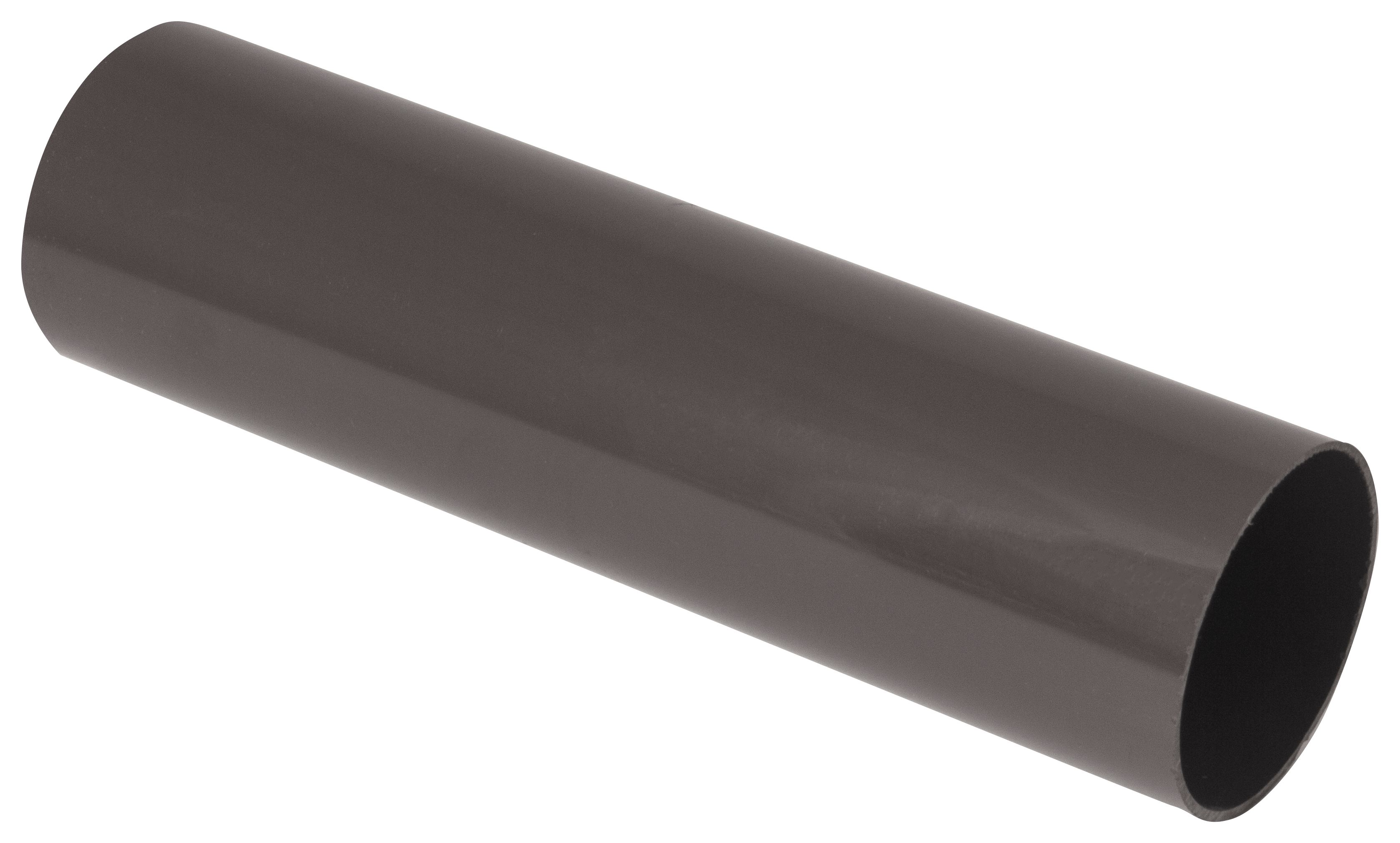 FloPlast 68mm Round Line Downpipe - Anthracite Grey 2.5m