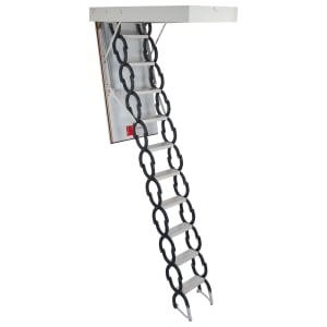 TB Davies MiniFold Metal Loft Ladder - Max Height 3m