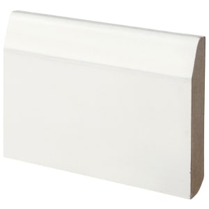 Wickes Dual Purpose Chamfered / Bullnose Primed MDF Skirting - 14.5 x 94 x 3660 mm