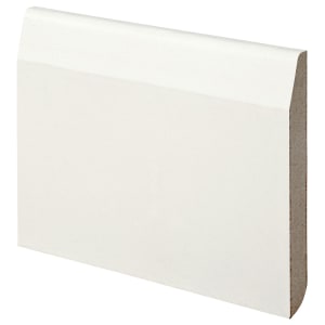 Wickes Dual Purpose Chamfered / Bullnose Primed MDF Skirting - 18 x 119 x 3660 mm