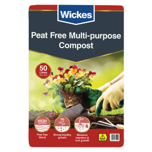 Wickes Peat Free Multi-Purpose Compost - 50L