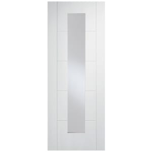 Wickes Thame Ladder Glazed White Primed Solid Core - 1981 mm