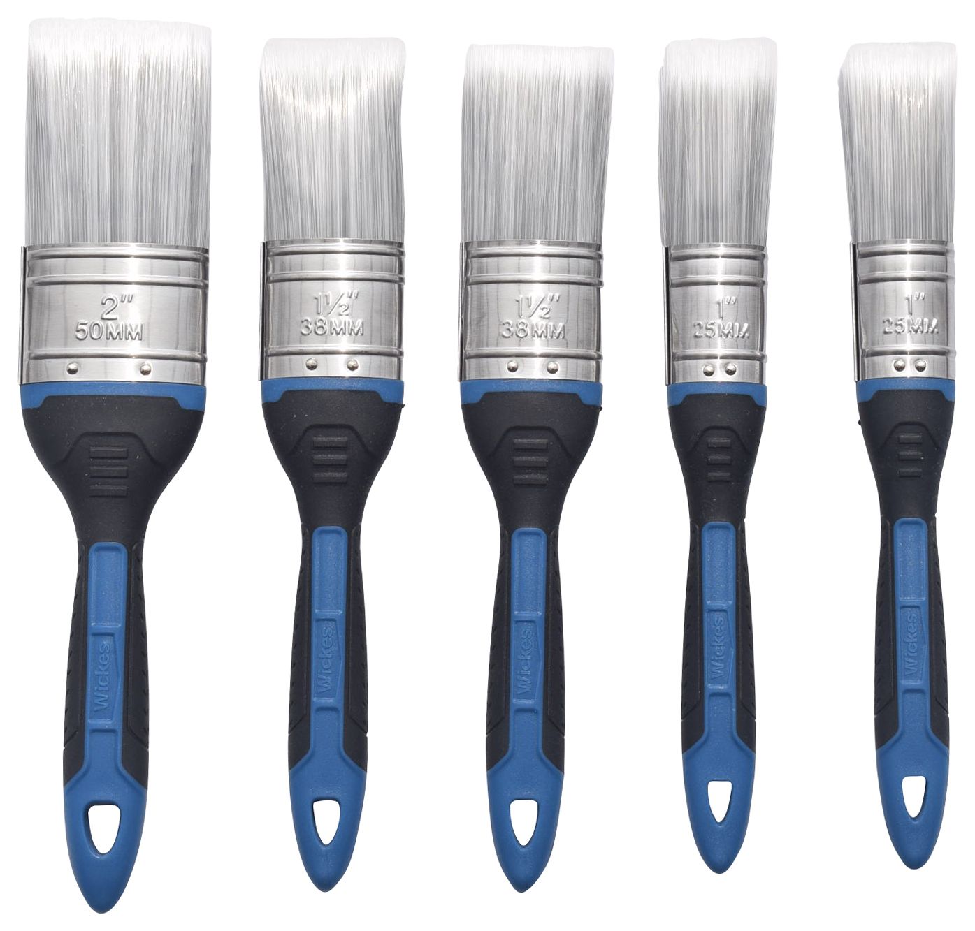 All Purpose Soft Grip Paint Brushes - Pack of 5