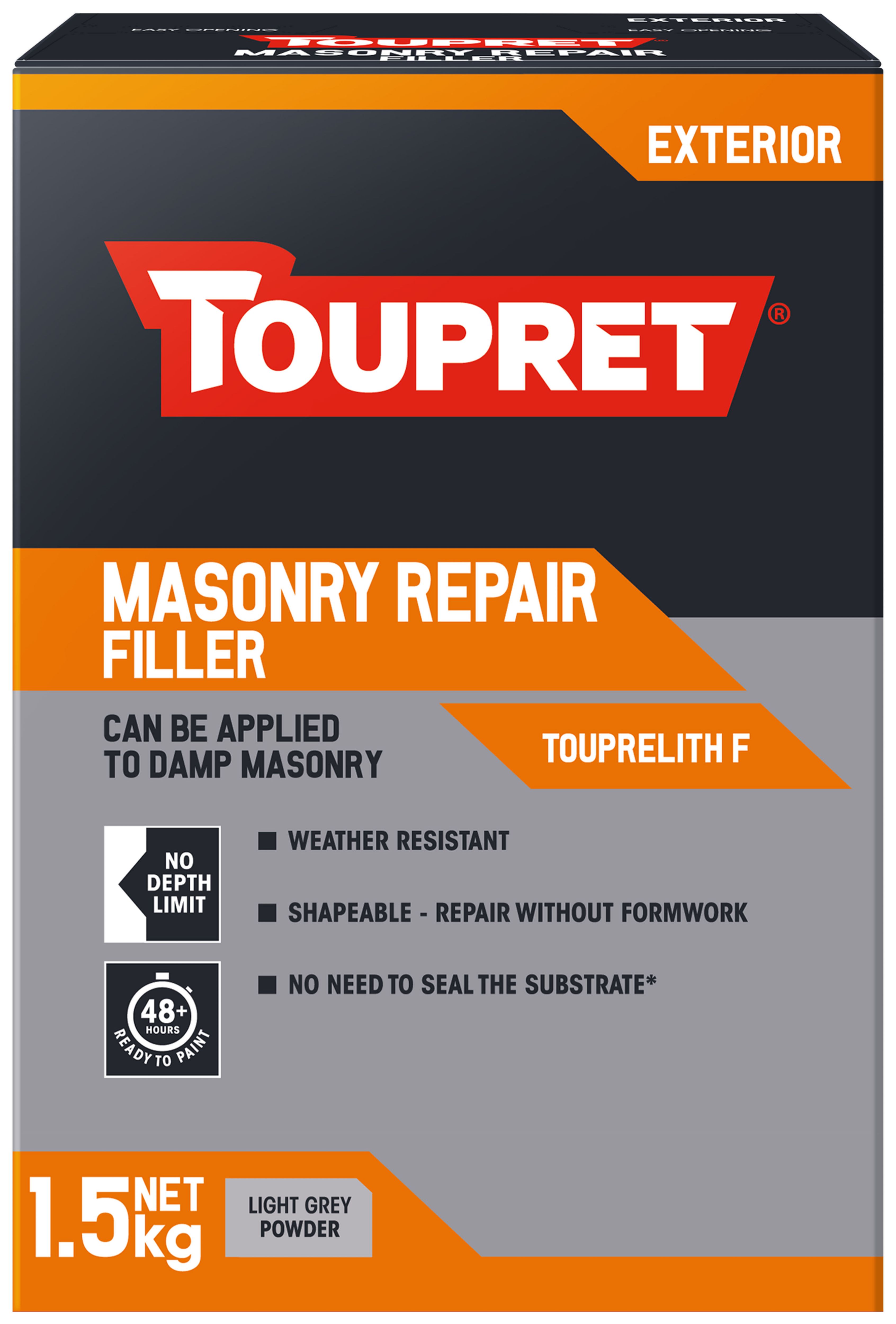 Toupret Masonry Repair Powder Filler - 1.5kg
