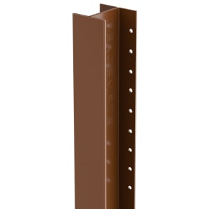 DuraPost Sepia Brown Steel Fence Post - 55 x 54 x 2400mm