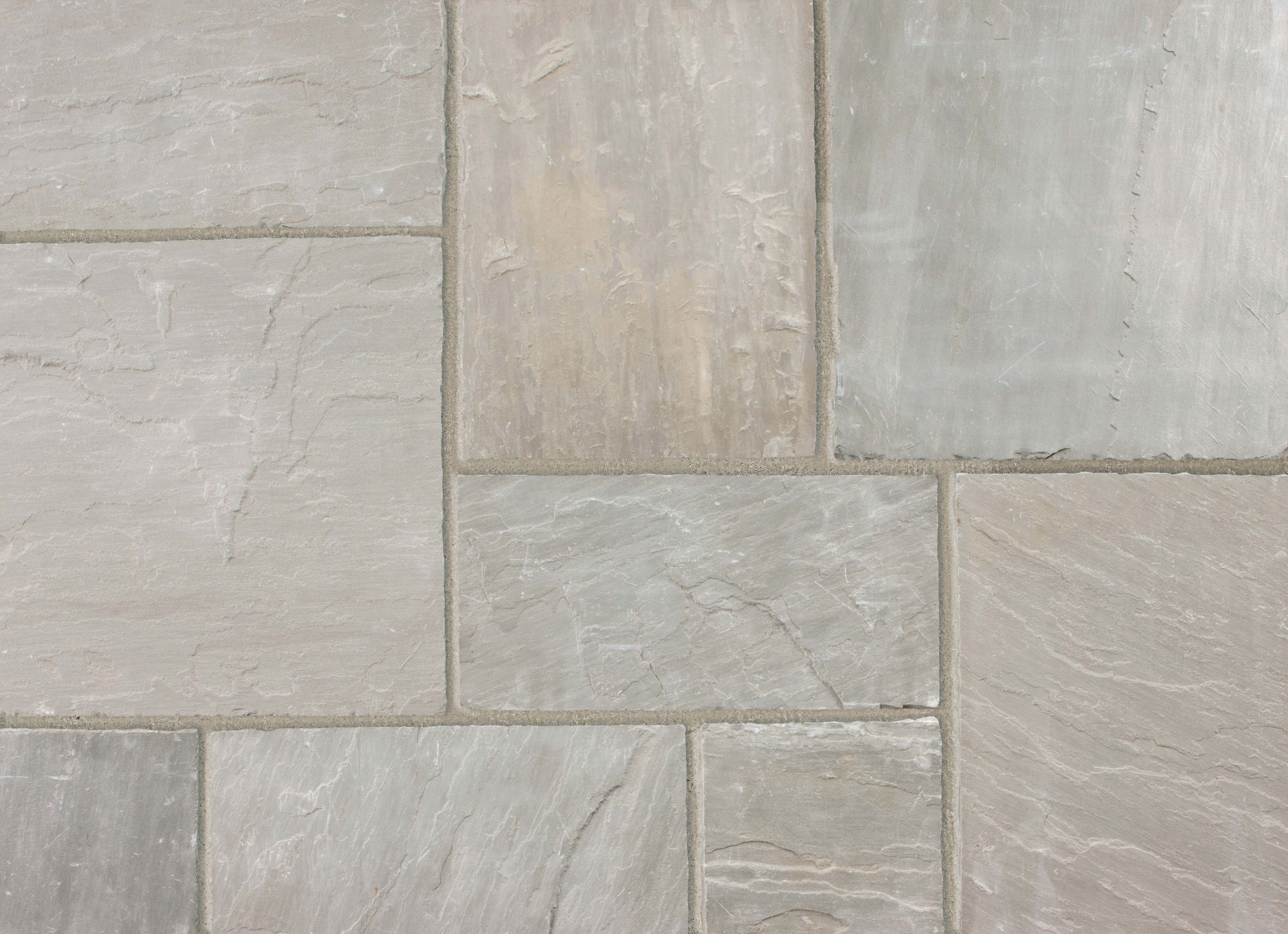Marshalls Indian Sandstone Textured Grey Multi Paving Slab - Sample