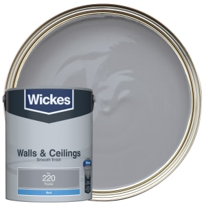 Wickes Vinyl Matt Emulsion Paint - Pewter No.220 - 5L