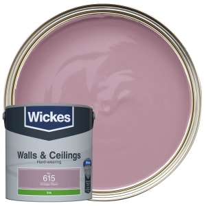 Wickes Vinyl Silk Emulsion Paint - Vintage Blush No.615 - 2.5L