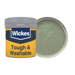 Wickes Tough & Washable Matt Emulsion Paint Tester Pot - Pastel Olive No.816 - 50ml