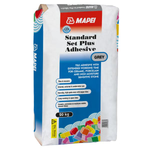 Mapei Standard Set Plus Grey Ceramic & Porcelain Tile Adhesive - 20kg