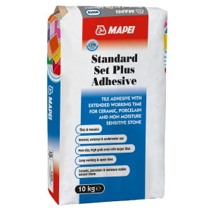 Mapei Standard Set Plus Ceramic & Porcelain Tile Adhesive White - 10kg
