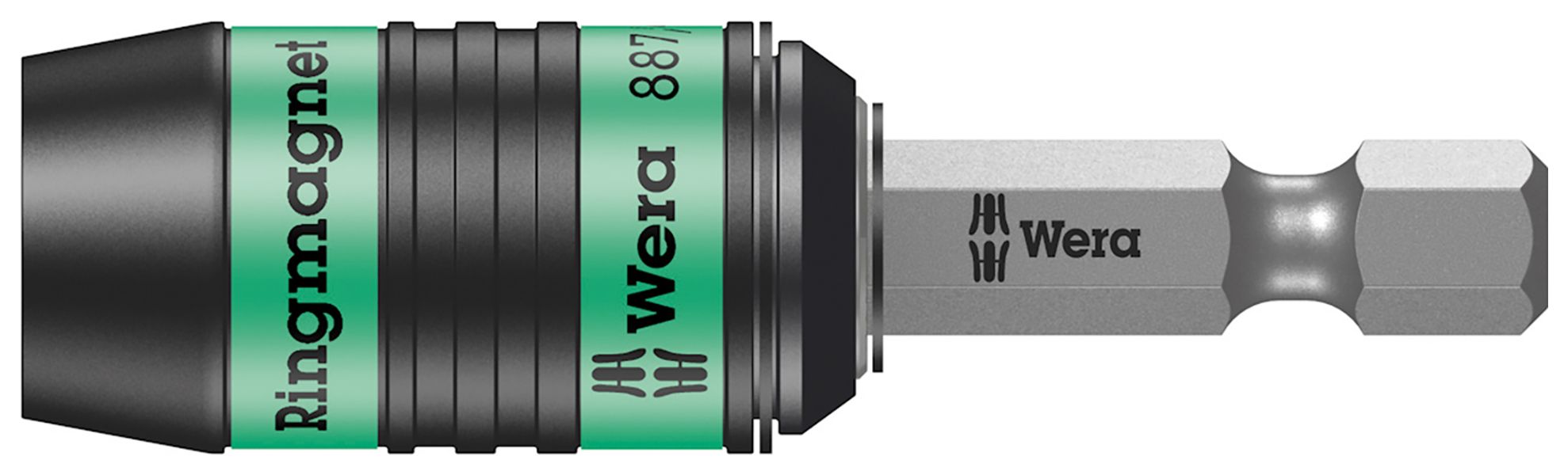 Wera 887/4 RR SB Universal Ring Magnet Rapidaptor Bit Holder - 1/4in x 57mm