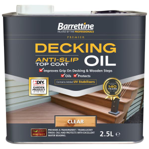 Barrettine Anti Slip Decking Oil - Clear - 2.5L