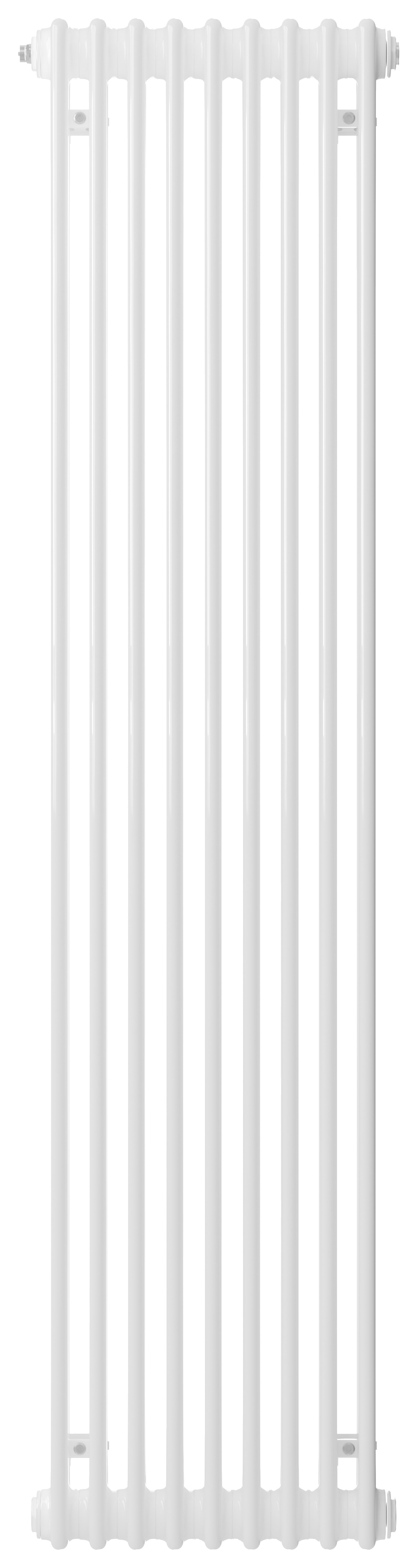 Henrad 2 Column Vertical Designer Radiator - White 2000 x 348 mm