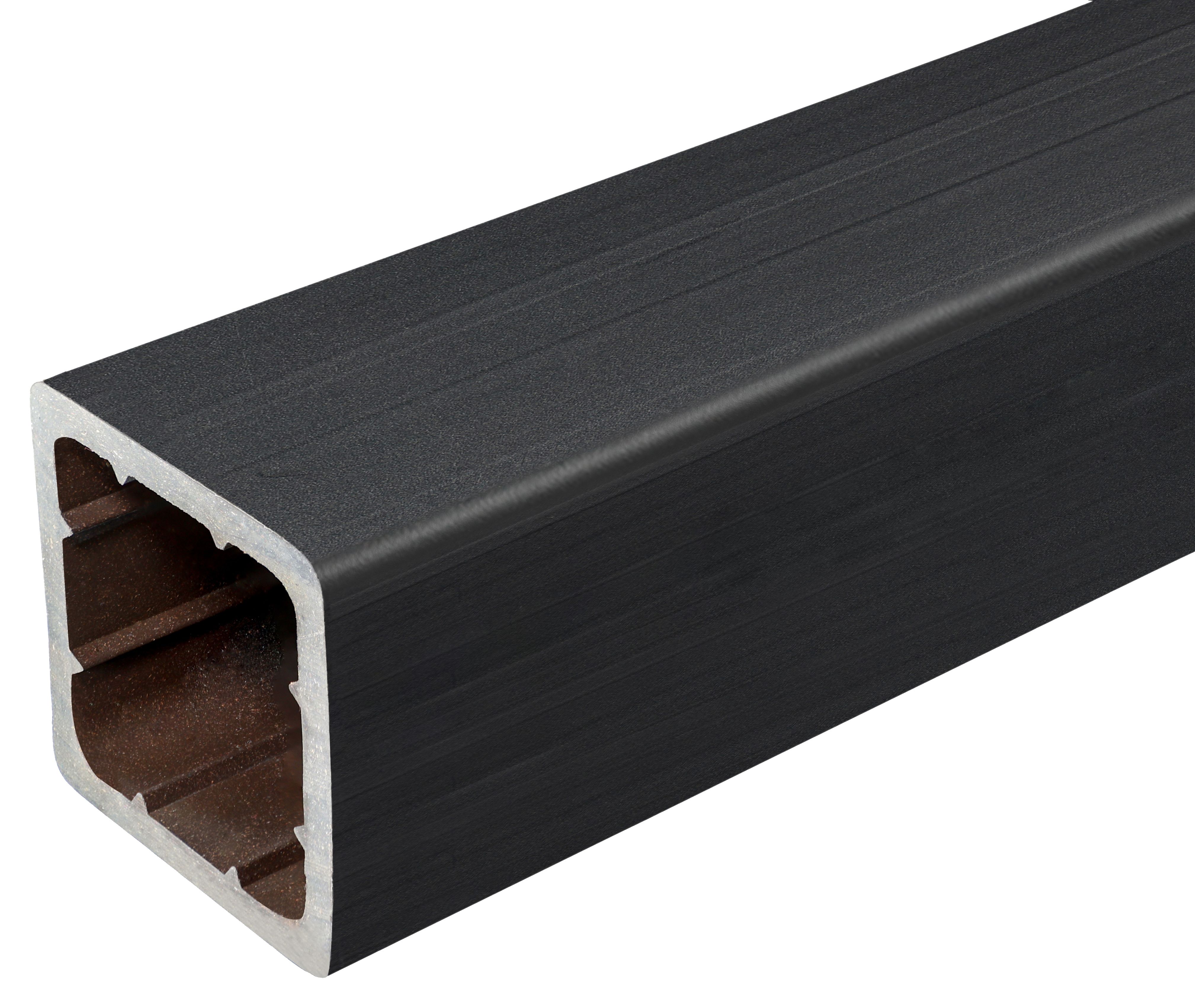Eva-Last Infinity Rapid Rail Black Balustrading Post Sleeve - 103 x 103 x 1155mm