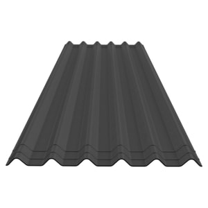 Onduline Duro SX 35 Intense Anthracite Grey Bitumen Corrugated Roof Sheet - 820 x 2000 x 3.5mm