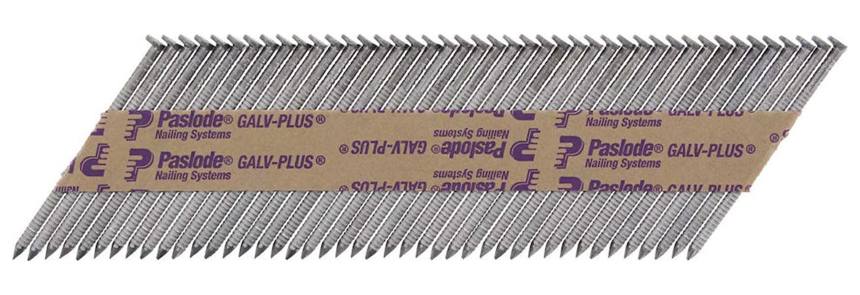 Paslode IM350 2.8mm x 63mm Galv-Plus Collated Box of 1100 Nails + 1 Fuel Cell