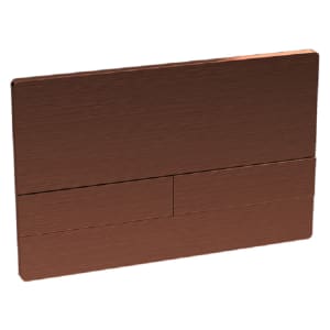 Wickes Flush Plate for Bathrooms - Brushed Bronze