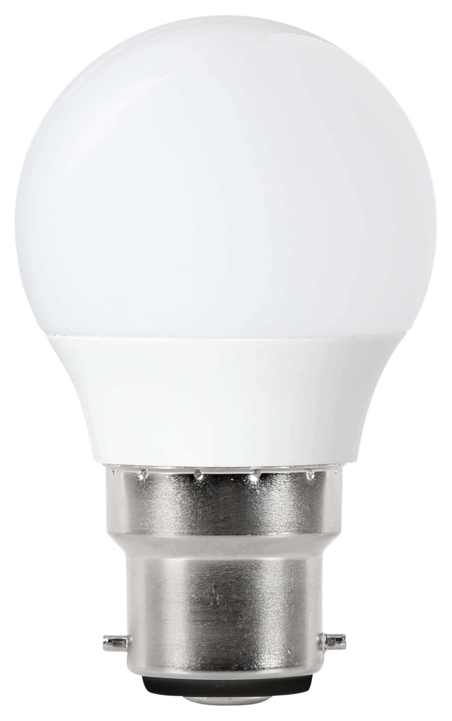 Wickes Non-Dimmable Mini Globe LED B22 2.2W Warm White Light Bulb