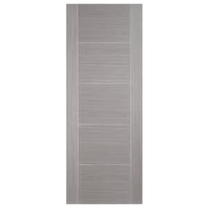 LPD Internal Vancouver 5 Panel Pre-Finished Light Grey FD30 Fire Door - 1981 mm