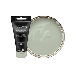 Crown Matt Emulsion Paint Tester Pot - Mellow Sage - 40ml