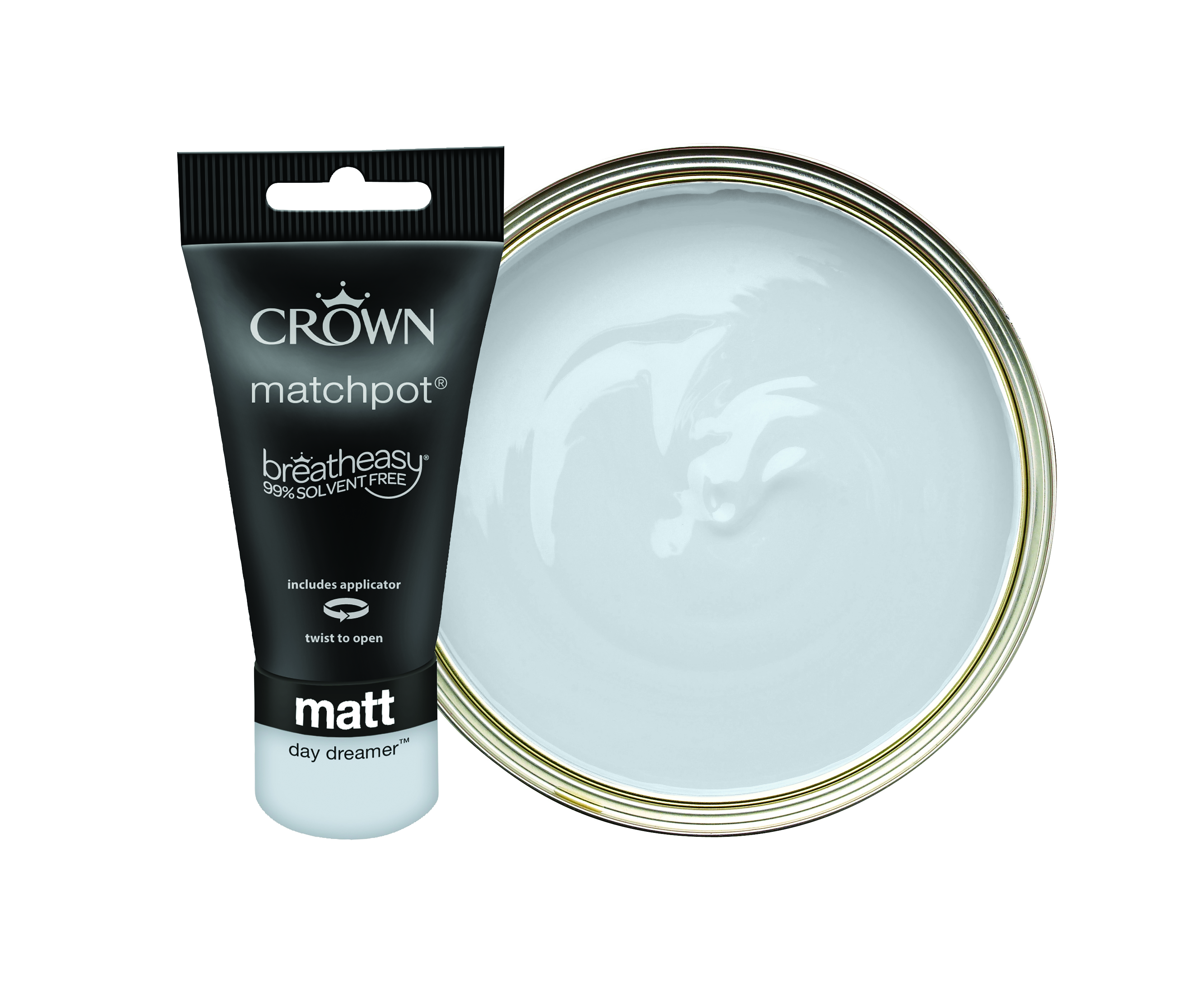 Crown Matt Emulsion Paint Tester Pot - Day Dreamer - 40ml