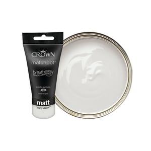 Crown Matt Emulsion Paint Tester Pot - Early Dawn - 40ml