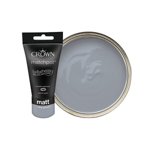 Crown Matt Emulsion Paint Tester Pot - Blue Gravel - 40ml