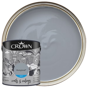 Crown Matt Emulsion Paint - Blue Gravel - 2.5L
