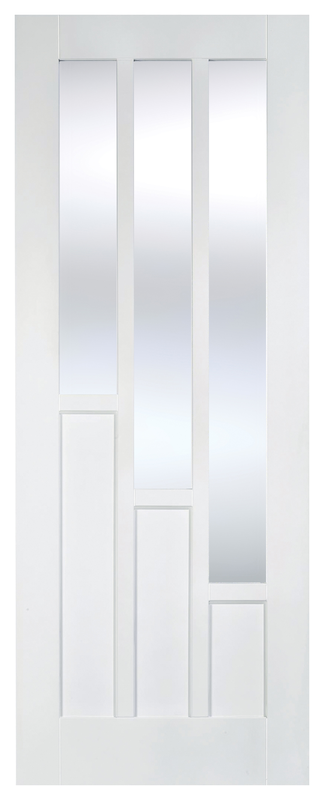 LPD Internal Coventry Clear Glazed Primed White Door - 1981mm