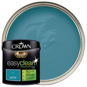 Crown Easyclean Matt Emulsion Paint - Teal - 2.5L