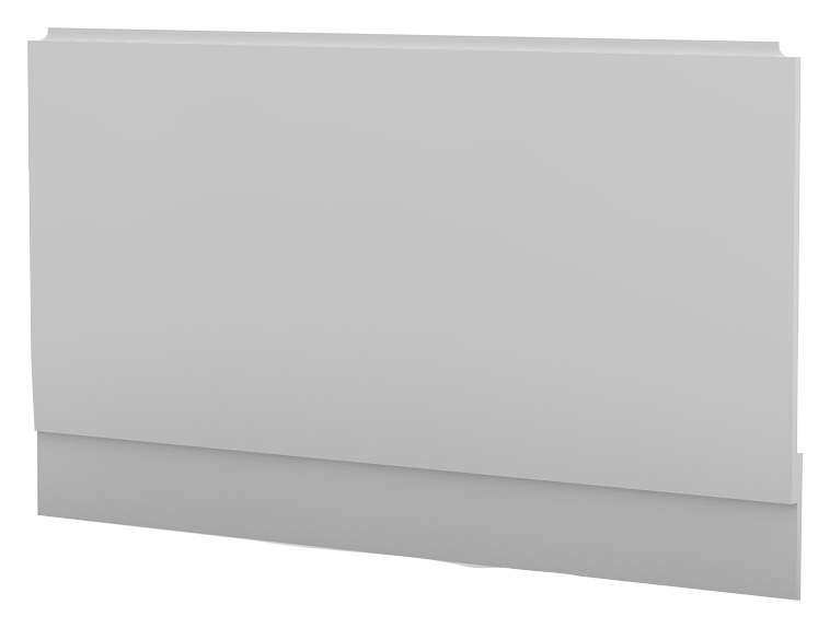 Duarti By Calypso 800mm Bath End Panel with Plinth - White Varnish