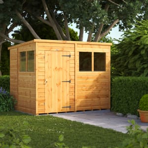 Power Sheds 8 x 6ft Pent Shiplap Dip Treated Shed