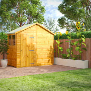 Power Sheds 4 x 8ft Apex Shiplap Dip Treated Shed