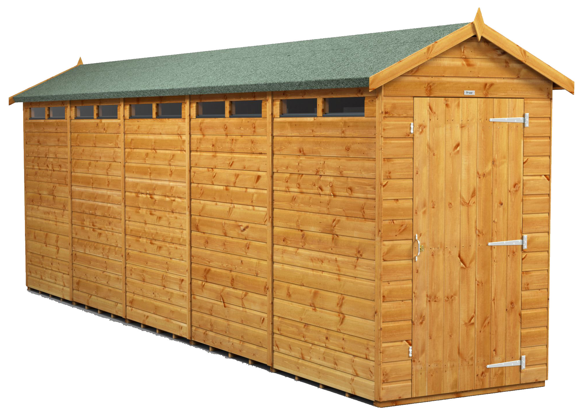 Power Sheds 20 x 4ft Apex Shiplap Dip Treated Security Shed