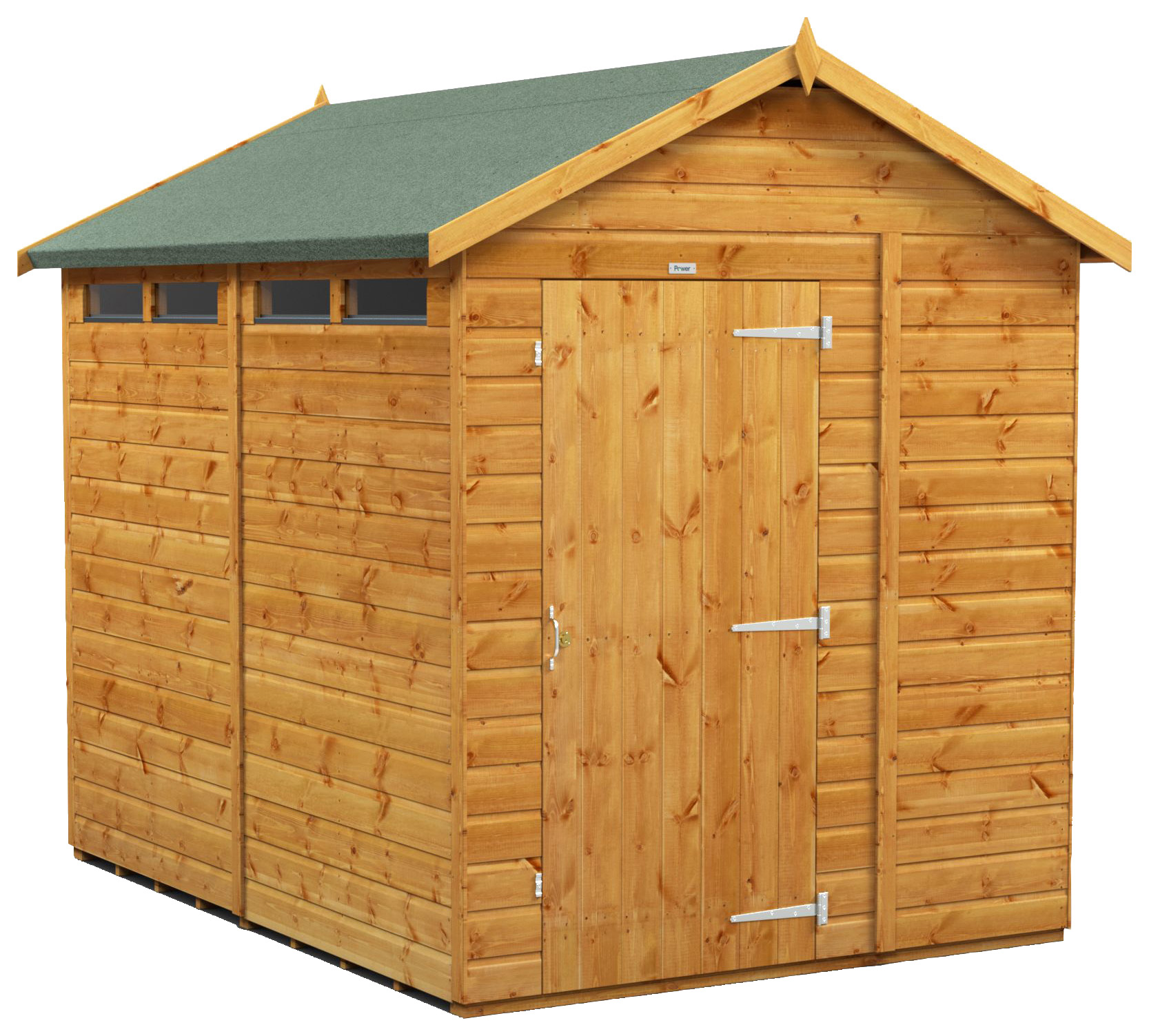 Power Sheds 8 x 6ft Apex Shiplap Dip Treated Security Shed